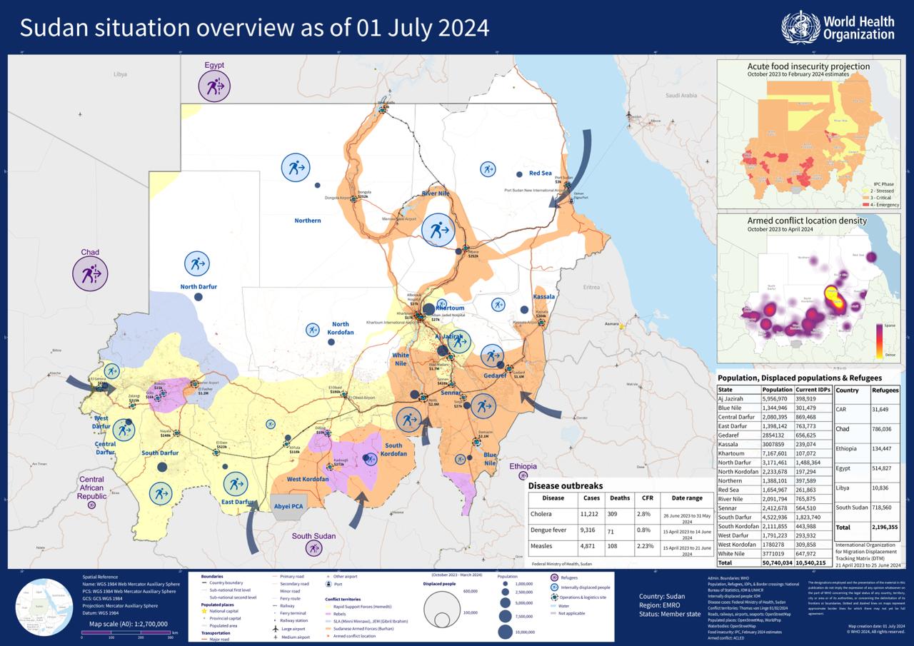 Sudan Situation Overview Map